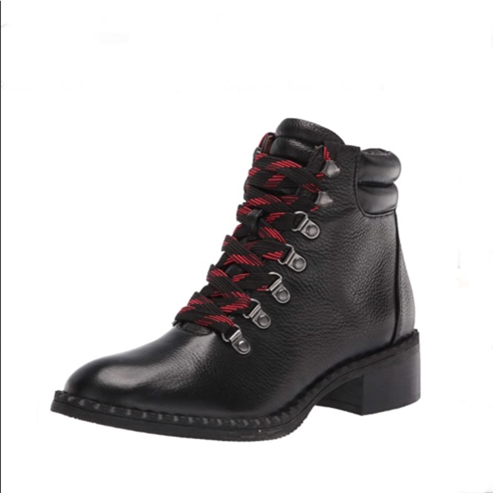Gentle Souls Womens Brooklyn Lace-Up Boot Black